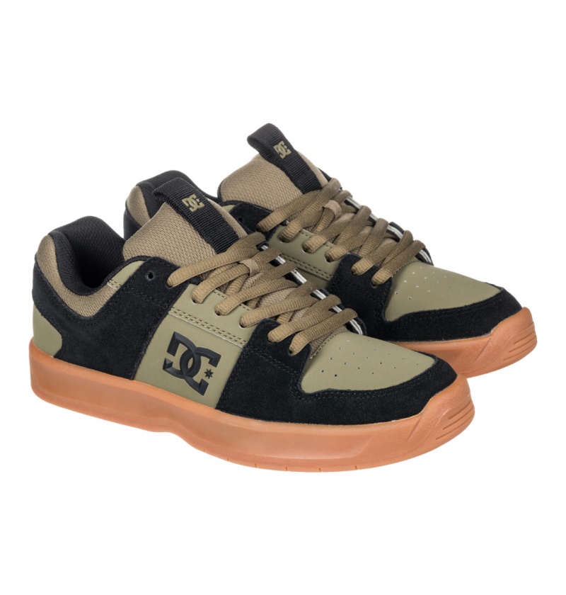 Olive / Black DC Shoes Lynx Zero - Leather Shoes | 280YQJOSI