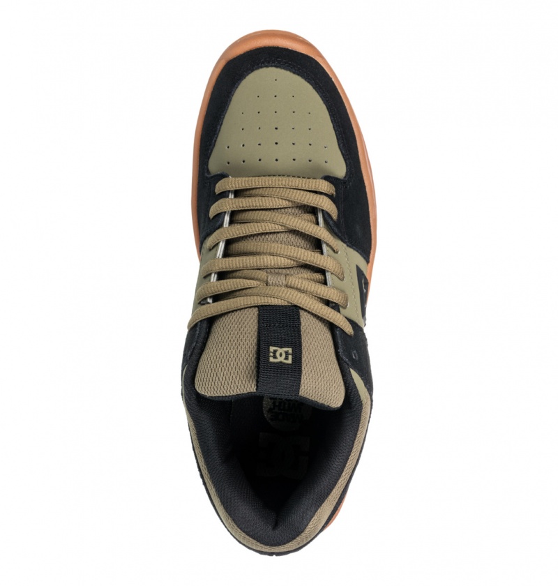 Olive / Black DC Shoes Lynx Zero - Leather Shoes | 280YQJOSI