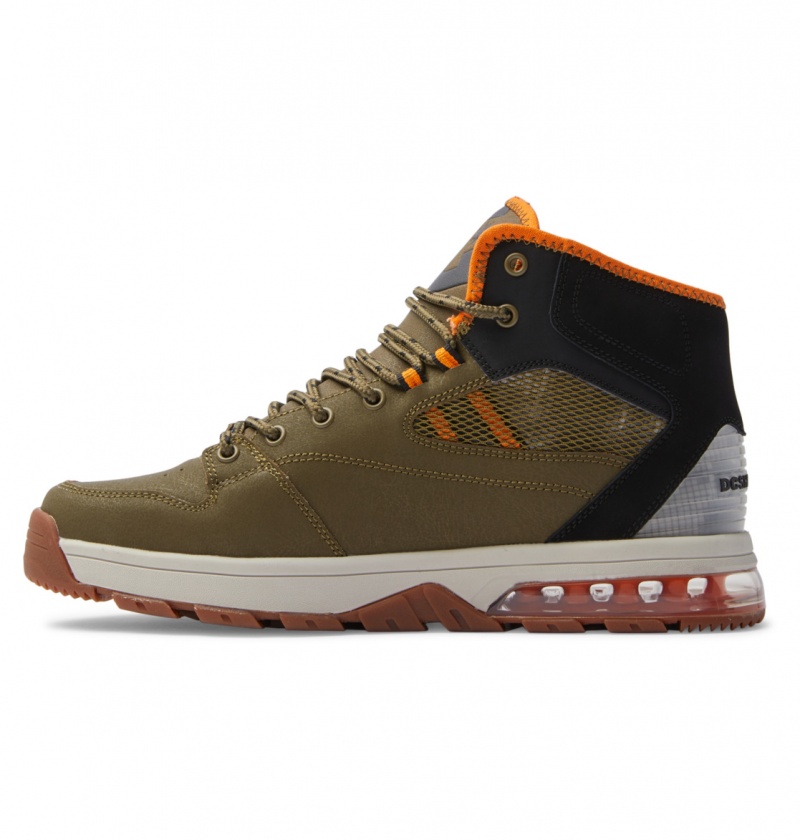 Olive / Black DC Shoes Versatile Hi WR - Lace-Up Boots | 834NMTSPV