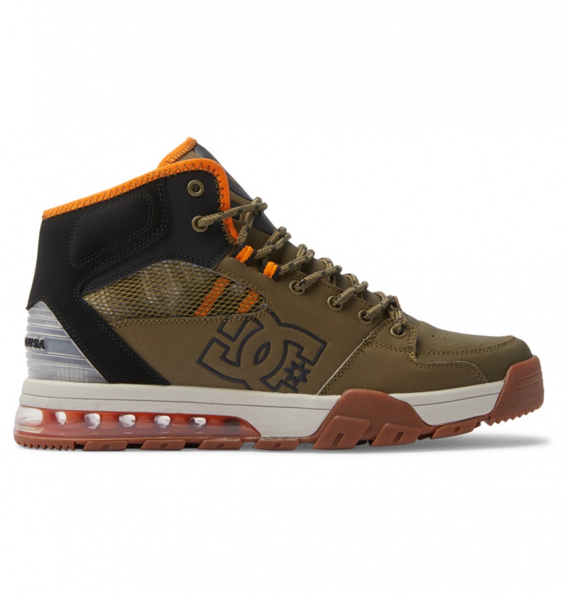 Olive / Black DC Shoes Versatile Hi WR - Lace-Up Boots | 834NMTSPV