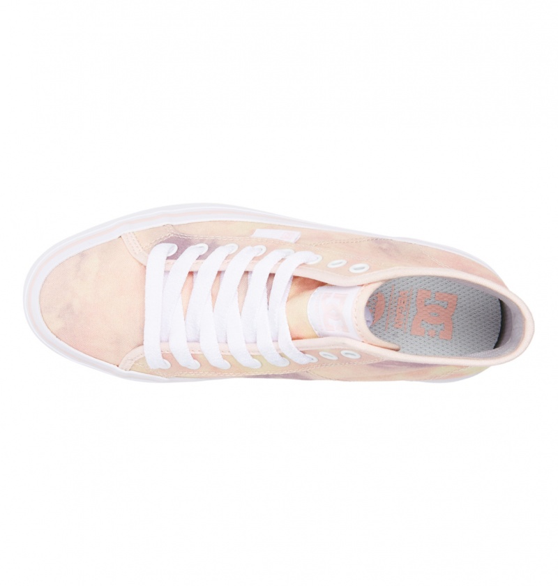 Peach Parfait DC Shoes Manual Hi Platform - High-Top Shoes | 896AJLTIF