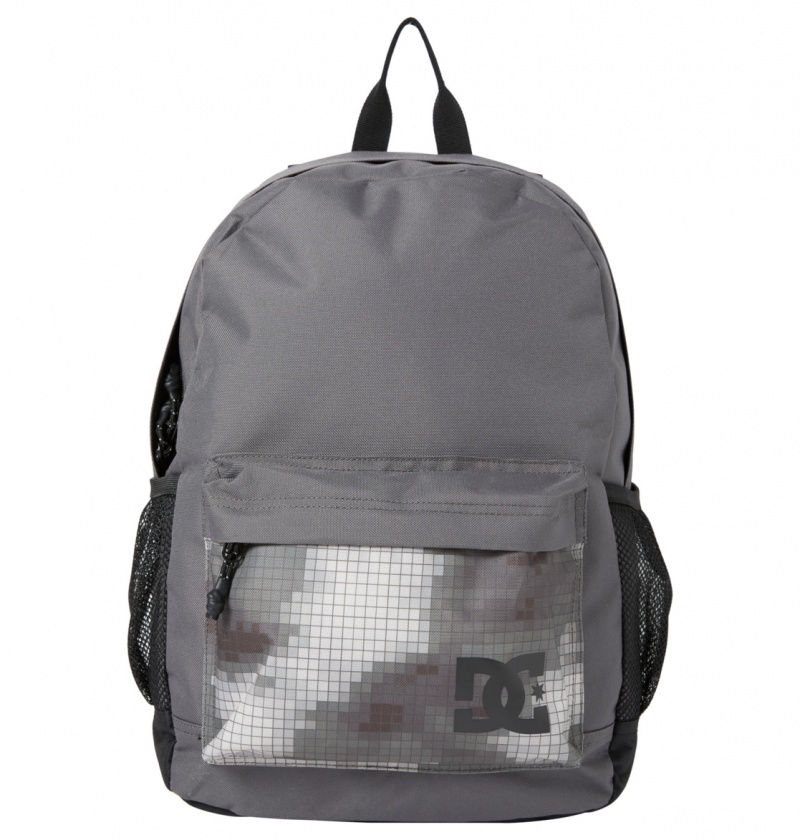 Pewter DC Shoes Backsider Seasonal 20L - Medium Backpack | 789SWYZLE