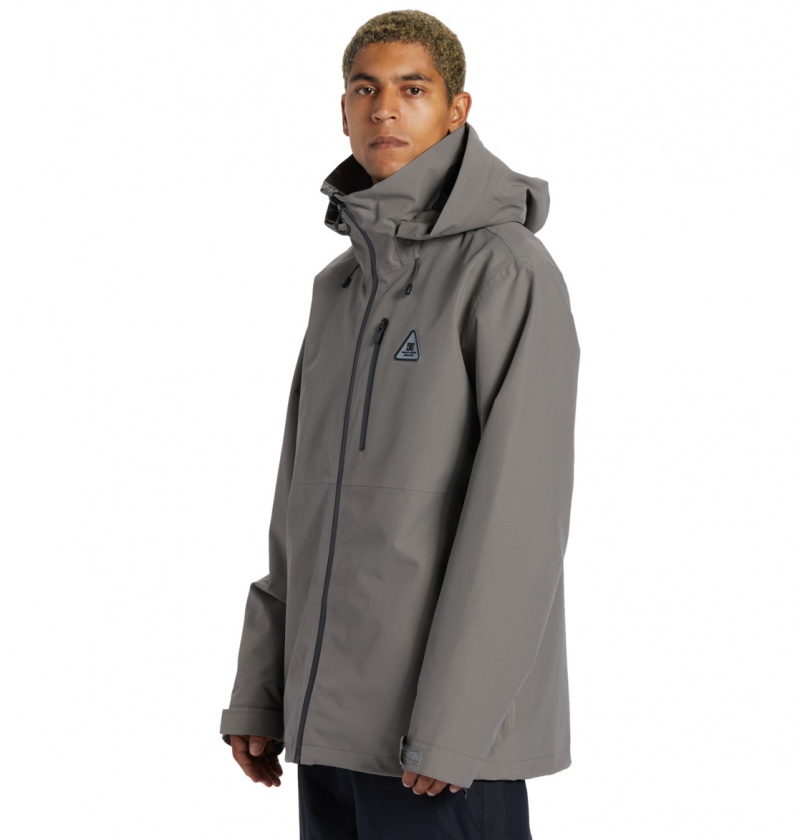 Pewter DC Shoes Basis 30K - Technical Snow Jacket | 019BLUJWQ