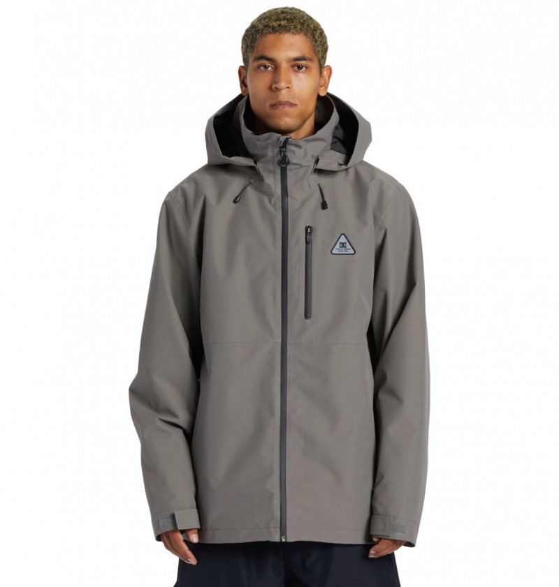 Pewter DC Shoes Basis 30K - Technical Snow Jacket | 019BLUJWQ