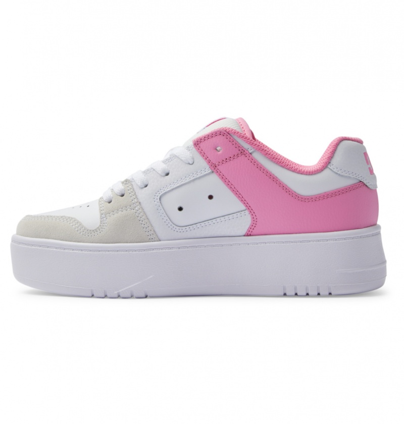 Pink / White DC Shoes Manteca 4 Platform - Flatform Shoes | 128WSNHVX