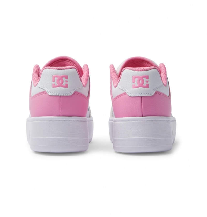 Pink / White DC Shoes Manteca 4 Platform - Flatform Shoes | 128WSNHVX