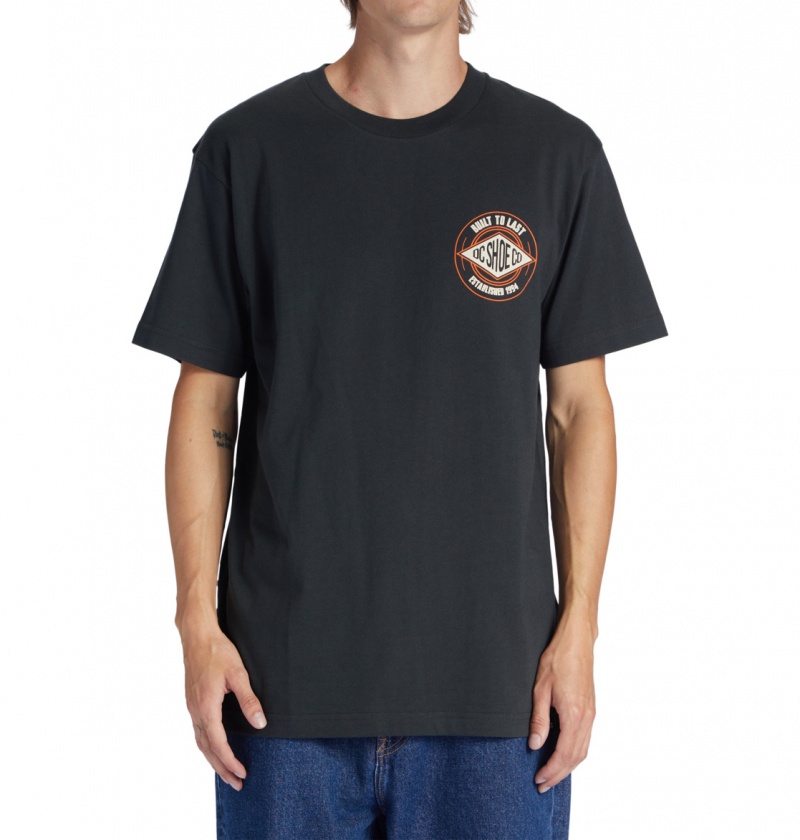 Pirate Black DC Shoes Built To Last - T-Shirt | 694XSUJBR