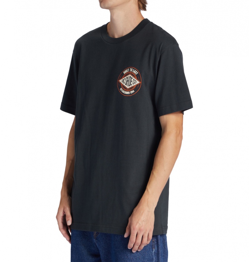 Pirate Black DC Shoes Built To Last - T-Shirt | 694XSUJBR