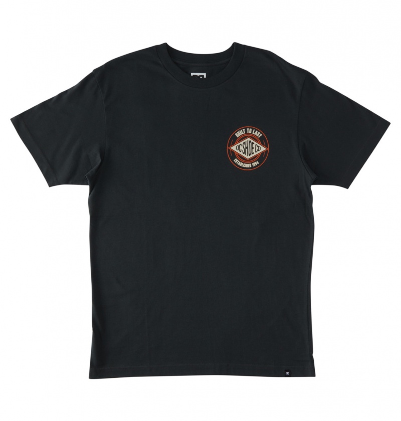 Pirate Black DC Shoes Built To Last - T-Shirt | 694XSUJBR