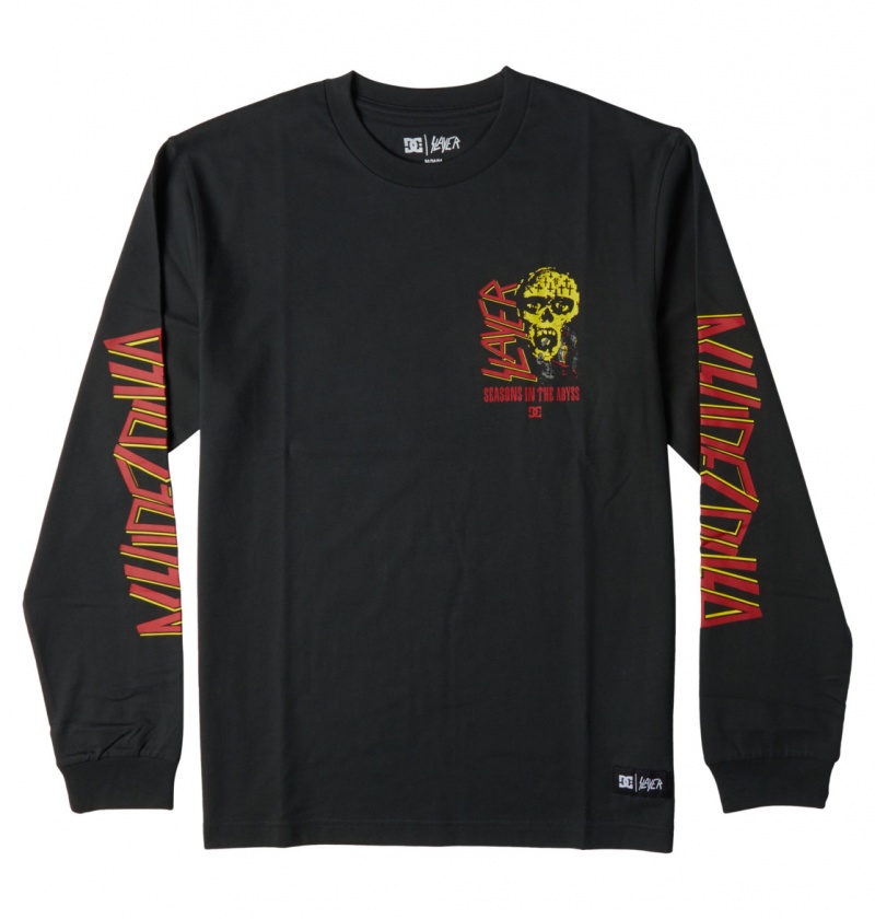 Pirate Black DC Shoes Slayer Seasons - Long Sleeve Top | 429KJAGDY