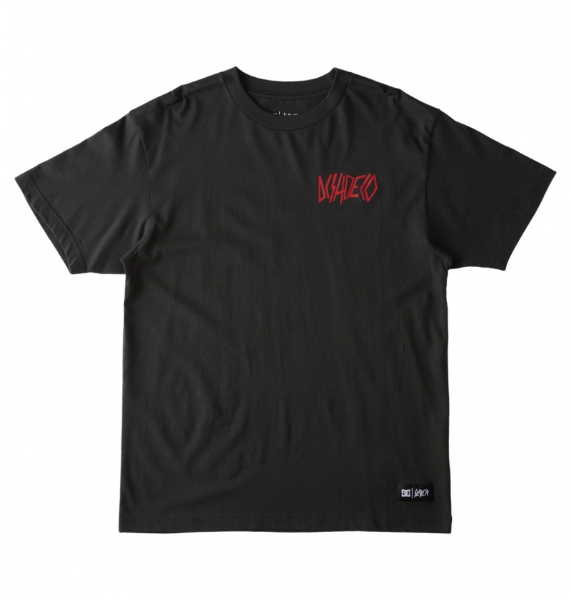 Pirate Black DC Shoes Slayer Shoeco - T-Shirt | 752ZGSWTL