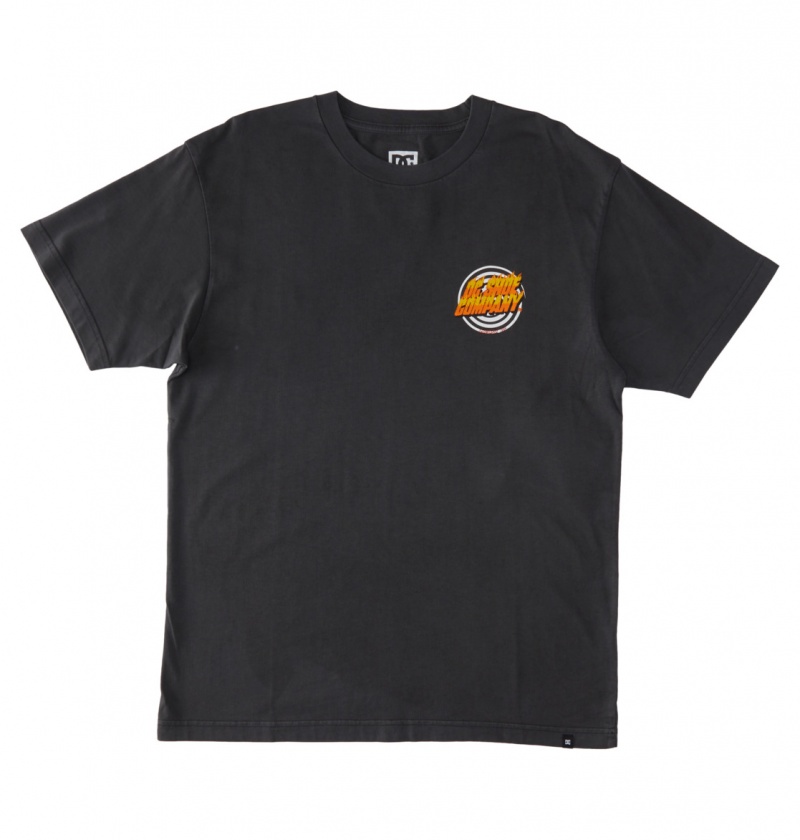 Pirate Black Enzyme Wash DC Shoes Burner - T-Shirt | 163SMKOBV