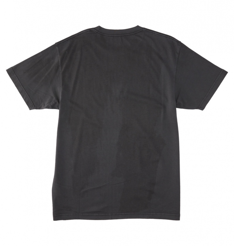 Pirate Black Enzyme Wash DC Shoes Tuition - T-Shirt | 286GTSWMV