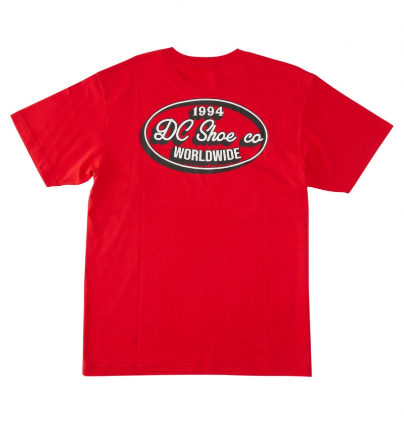 Racing Red DC Shoes Truckin - T-Shirt | 730AJQSZV