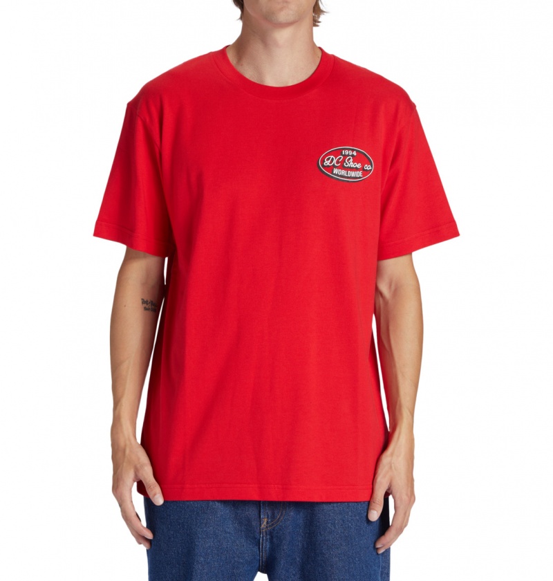 Racing Red DC Shoes Truckin - T-Shirt | 730AJQSZV