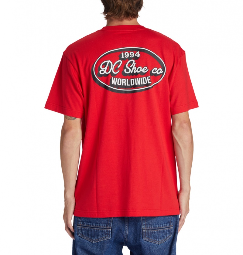 Racing Red DC Shoes Truckin - T-Shirt | 730AJQSZV