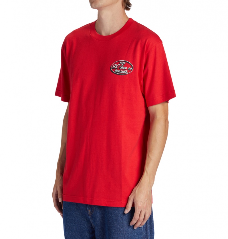 Racing Red DC Shoes Truckin - T-Shirt | 730AJQSZV