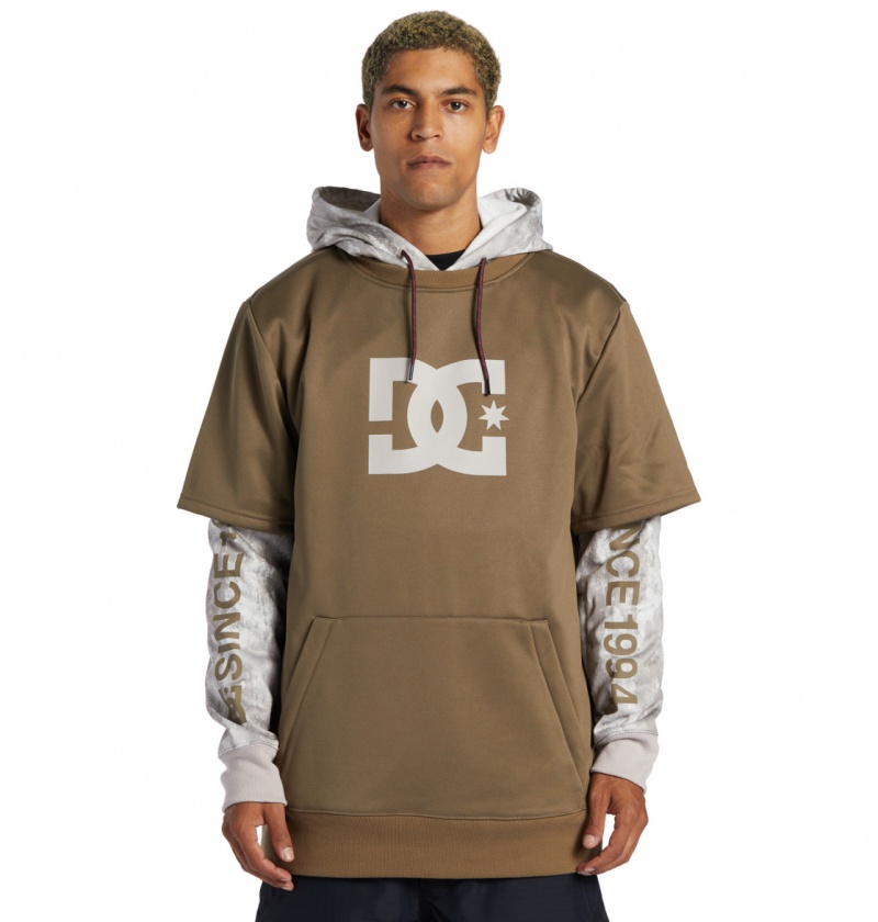 Sand Stone DC Shoes Dryden - Technical Hoodie | 962UGBCZY