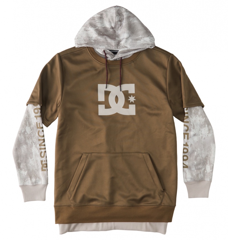 Sand Stone DC Shoes Dryden - Technical Hoodie | 962UGBCZY