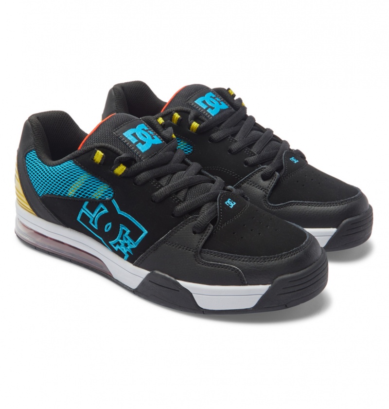 Shadow / Olympic Blue / Lime Green DC Shoes Versatile - Skate Shoes | 586NPGCUS