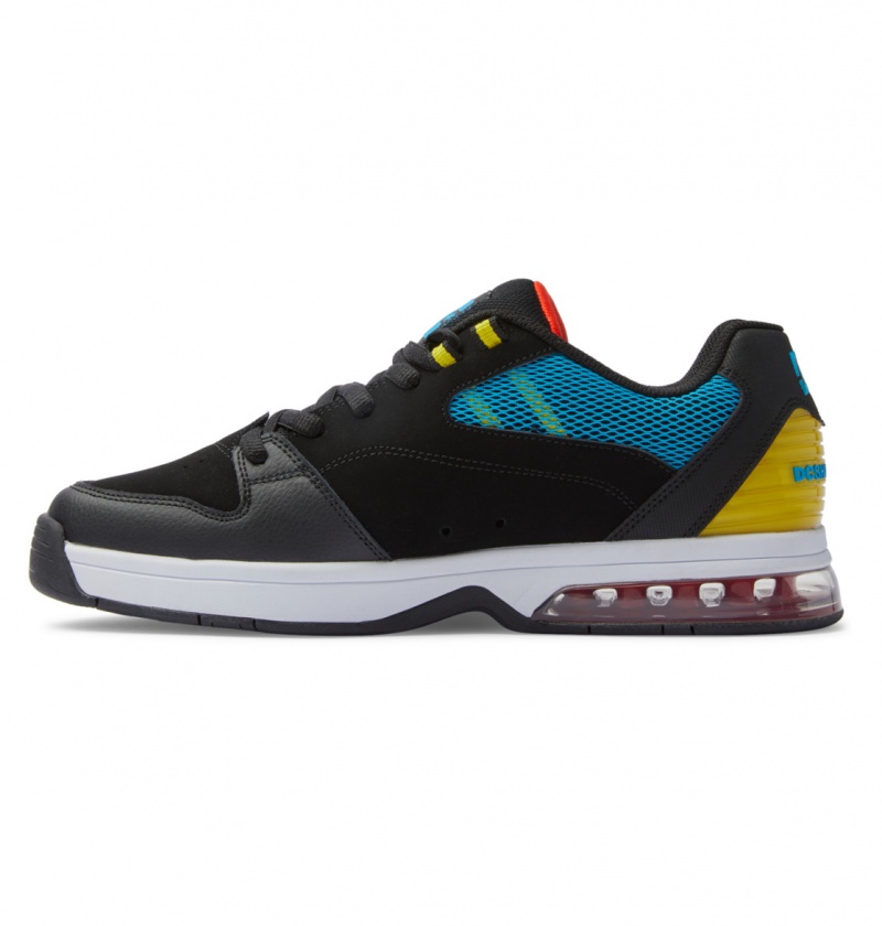 Shadow / Olympic Blue / Lime Green DC Shoes Versatile - Skate Shoes | 586NPGCUS