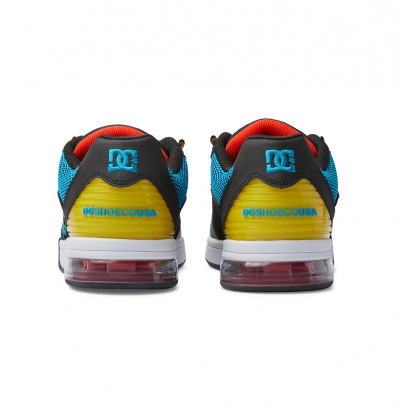 Shadow / Olympic Blue / Lime Green DC Shoes Versatile - Skate Shoes | 586NPGCUS