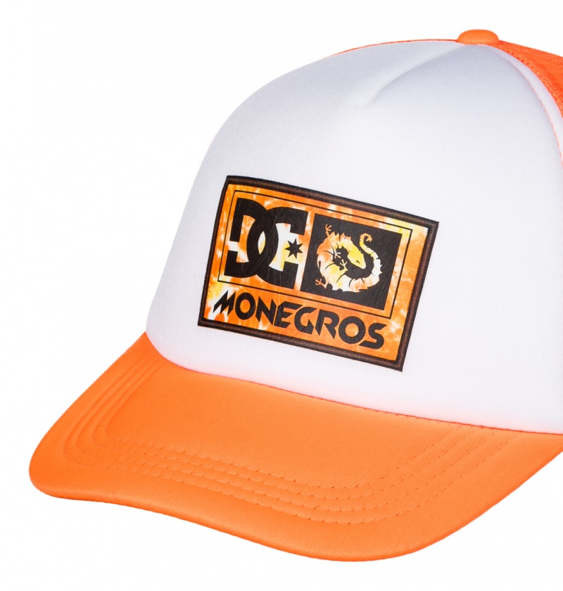 Shocking Orange DC Shoes x Monegros - Trucker Cap | 736EDPVGU