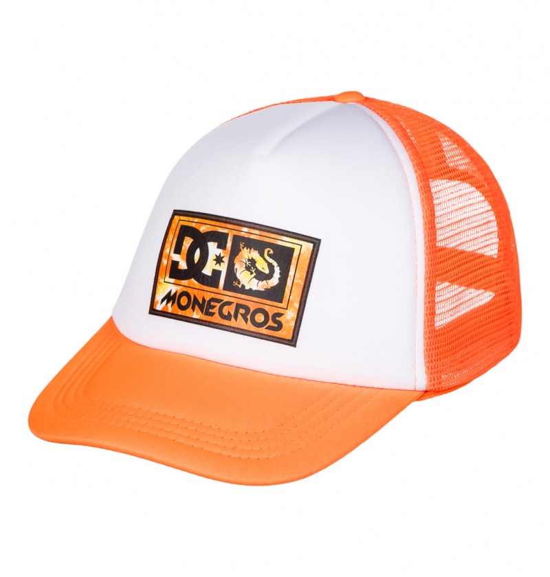 Shocking Orange DC Shoes x Monegros - Trucker Cap | 736EDPVGU