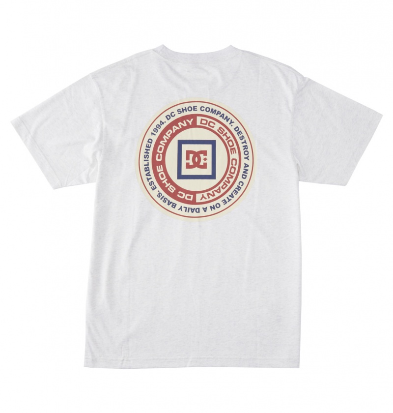 Snow Heather DC Shoes Old Head - T-Shirt | 175ENLYXG