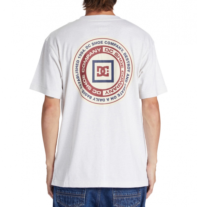 Snow Heather DC Shoes Old Head - T-Shirt | 175ENLYXG