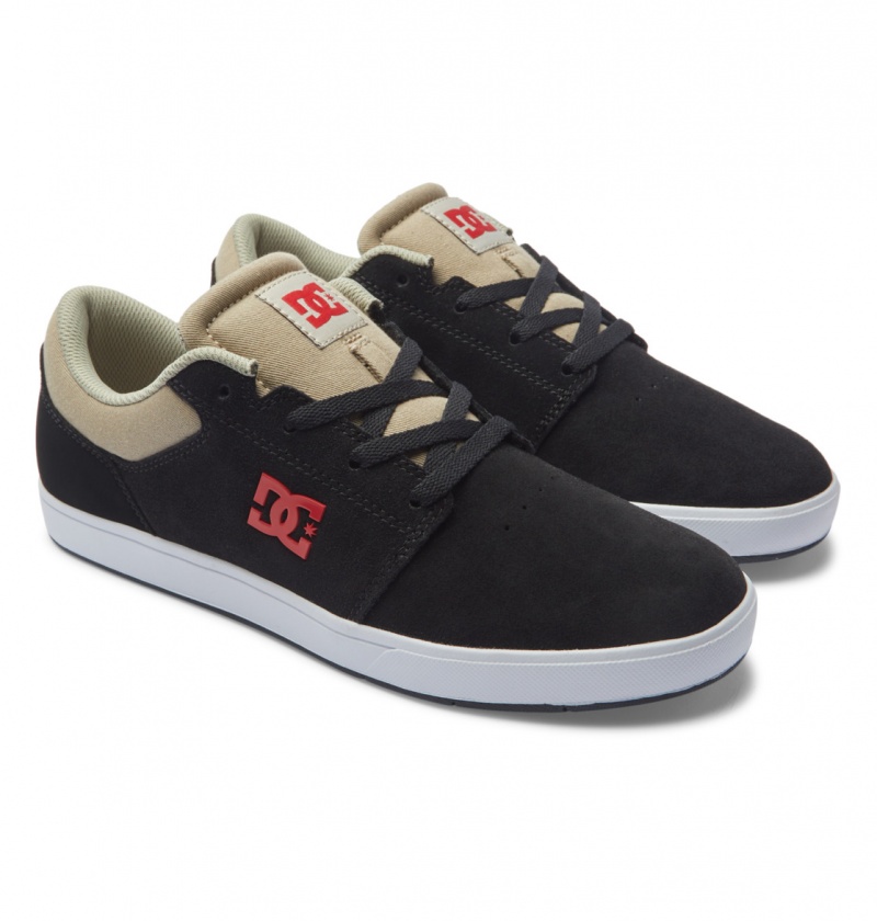 Tan / Red DC Shoes Crisis 2 - Leather Shoes | 051NMPBKE