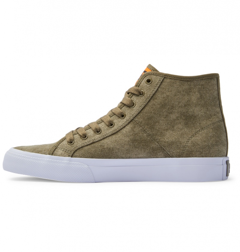 Washed Olive DC Shoes Manual - High-Top Shoes | 205VQEXCY