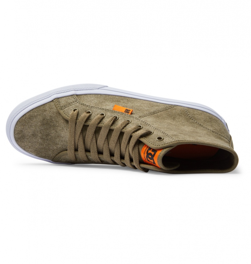 Washed Olive DC Shoes Manual - High-Top Shoes | 205VQEXCY