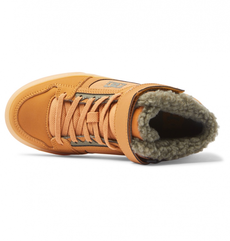 Wheat DC Shoes Pure High WNT - Winter High-Top Boots | 894TSKRAH