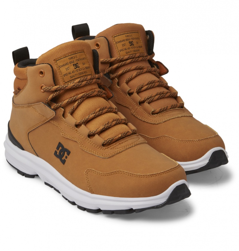 Wheat / Black DC Shoes Mutiny - Leather Boots | 920MSDHKL