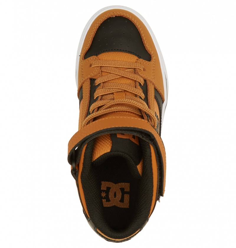 Wheat / Black DC Shoes Pure High-Top EV - High-Top Leather Shoes | 960UJPFLZ