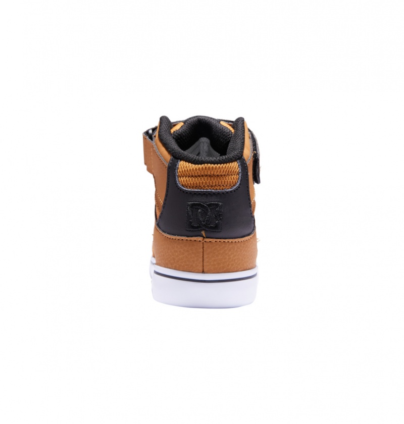 Wheat / Black DC Shoes Pure High-Top EV - High-Top Leather Shoes | 960UJPFLZ