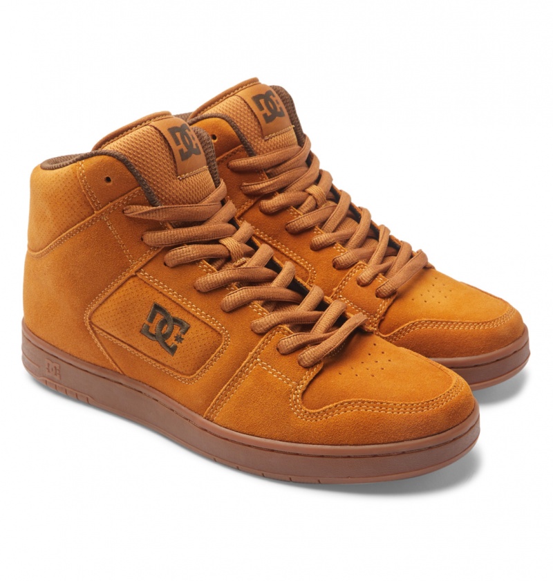 Wheat / Dk Chocolate DC Shoes Manteca 4 Hi - High-Top Shoes | 723RKCBXI