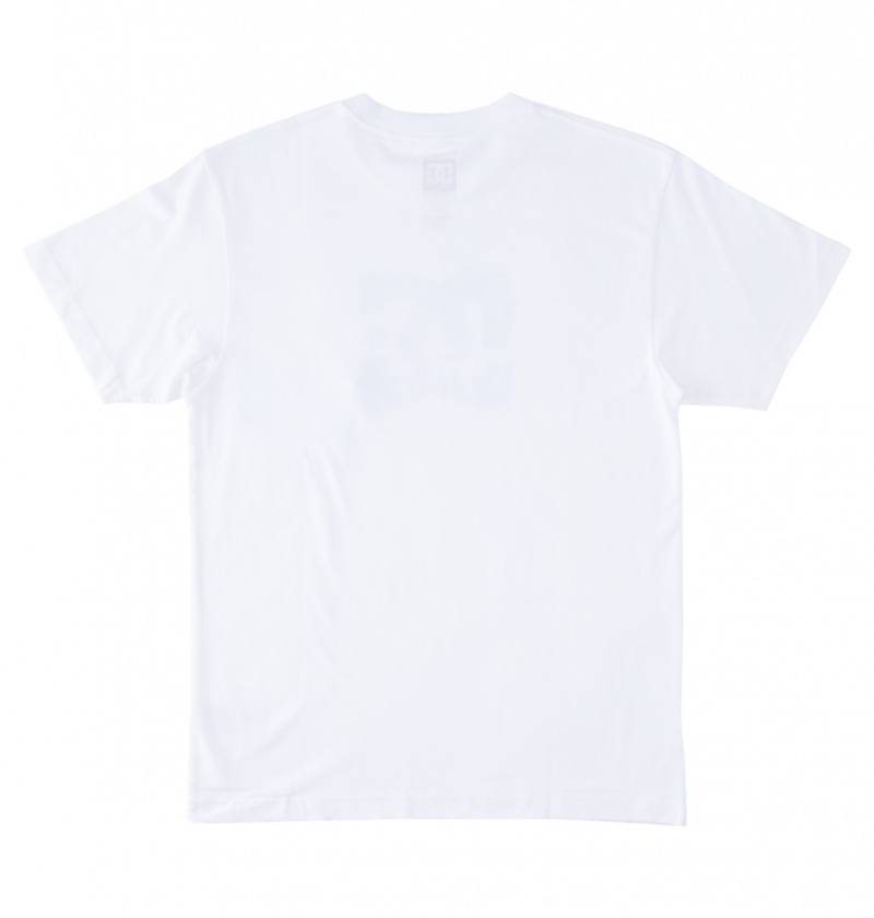 White DC Shoes Crushed Glass - T-Shirt | 354YDUSXW