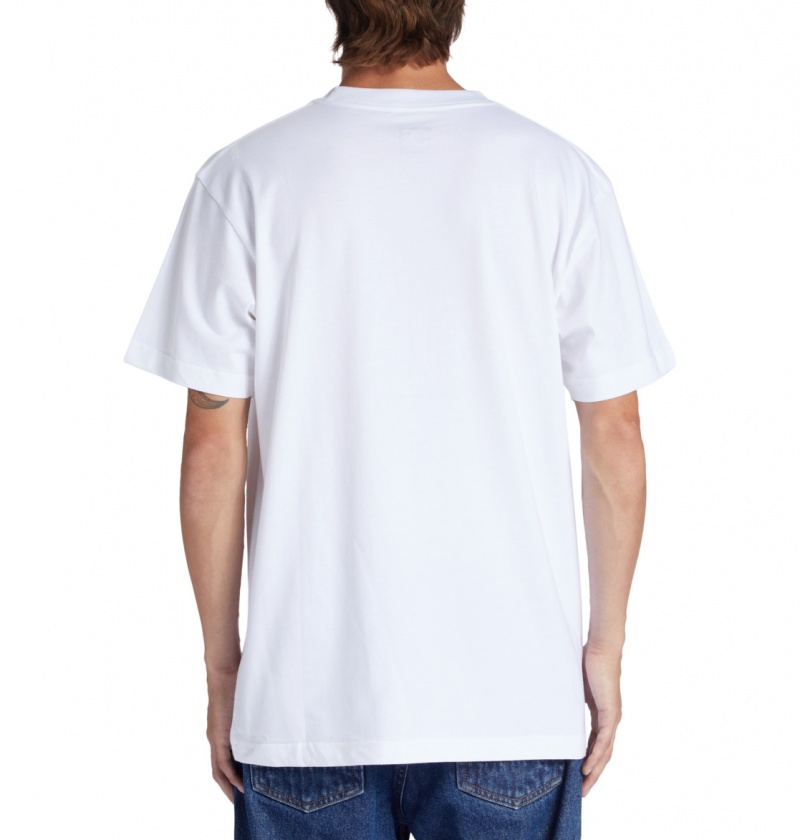 White DC Shoes Crushed Glass - T-Shirt | 354YDUSXW