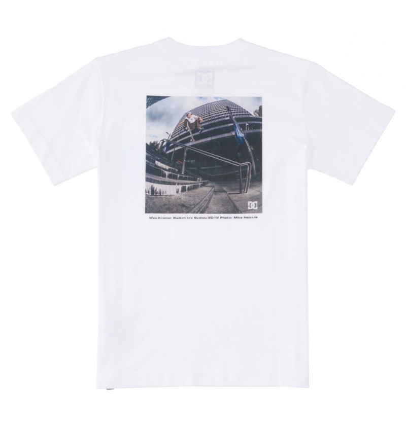 White DC Shoes Heikkila Sw 360 Flip - T-Shirt 10-16 | 165WKPRQS