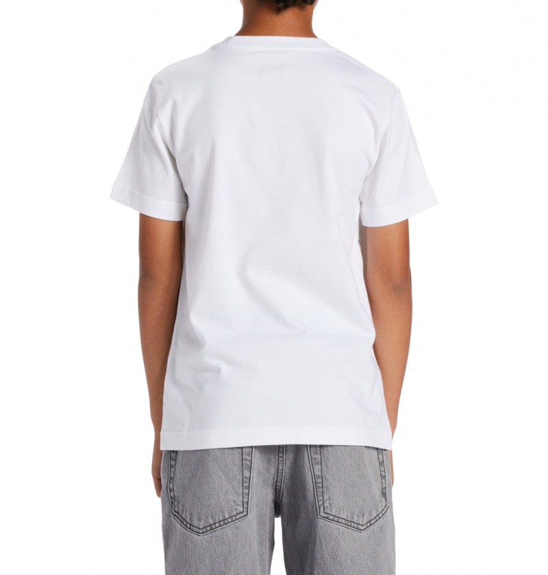 White DC Shoes Its All Good - T-Shirt 10-16 | 054YKCPXA