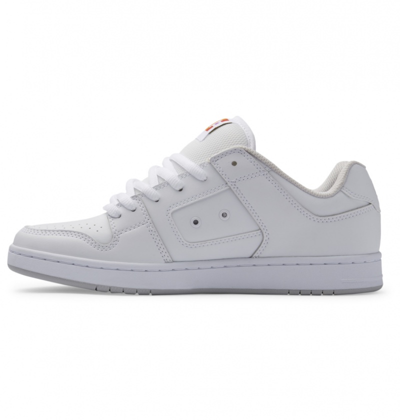 White DC Shoes Manteca 4 Rave - Leather Shoes | 157CRBUNM