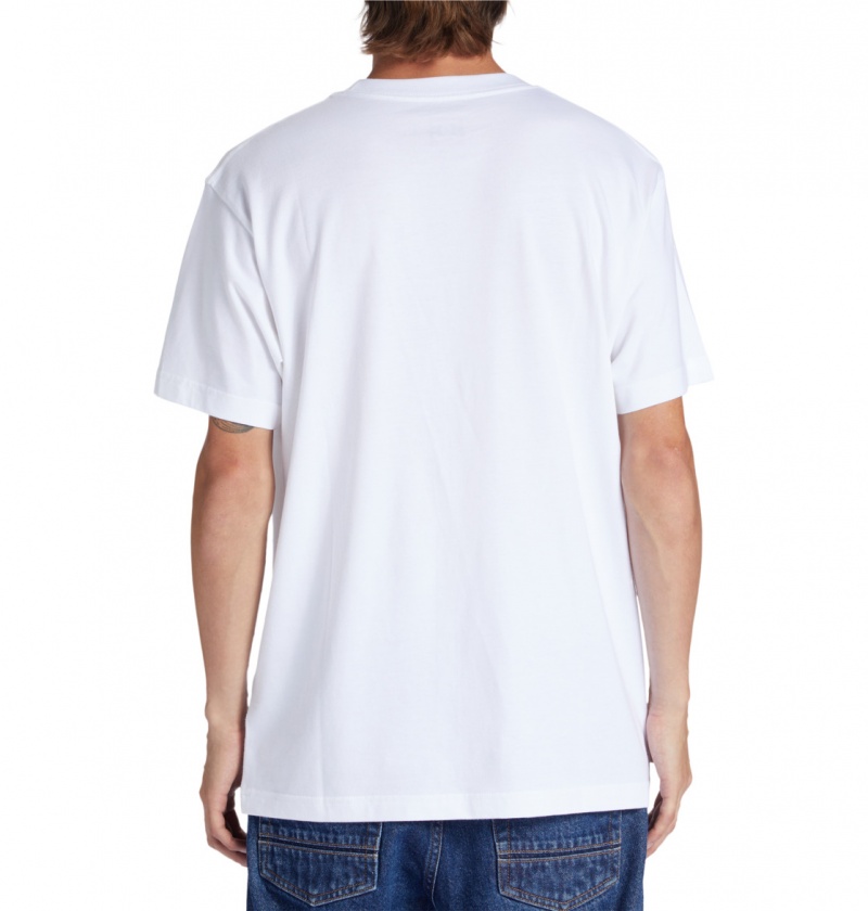 White DC Shoes Nine Four - T-Shirt | 032HPMOQC