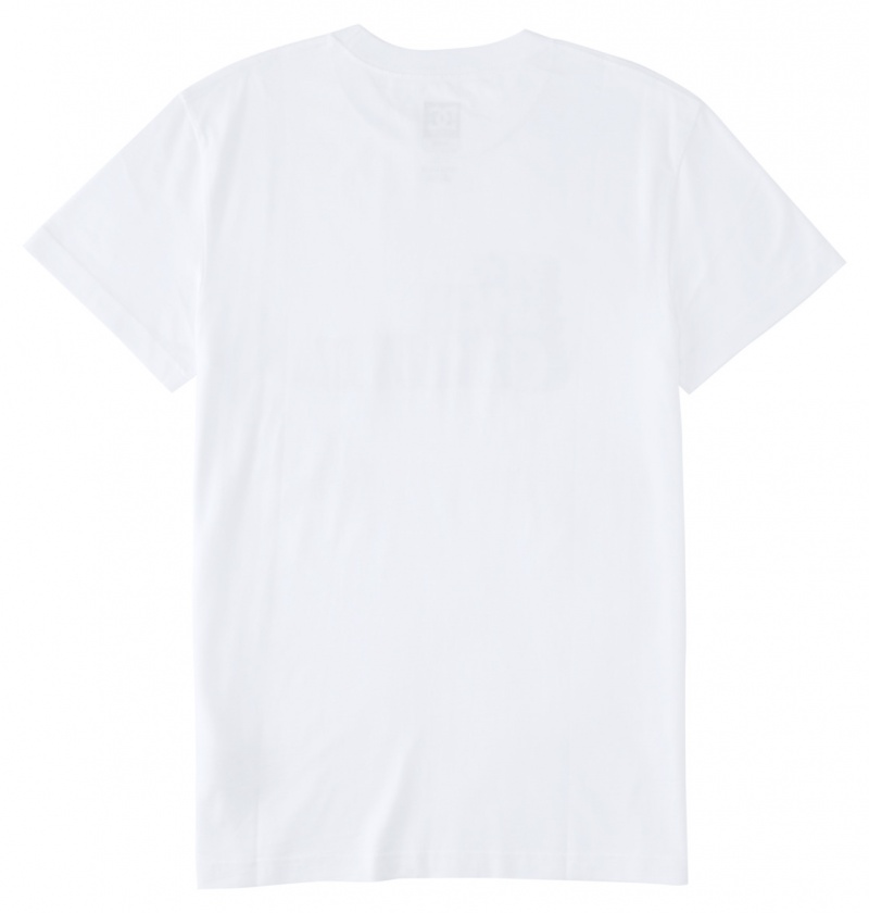 White DC Shoes Nostalgic - T-Shirt | 376VZCGND