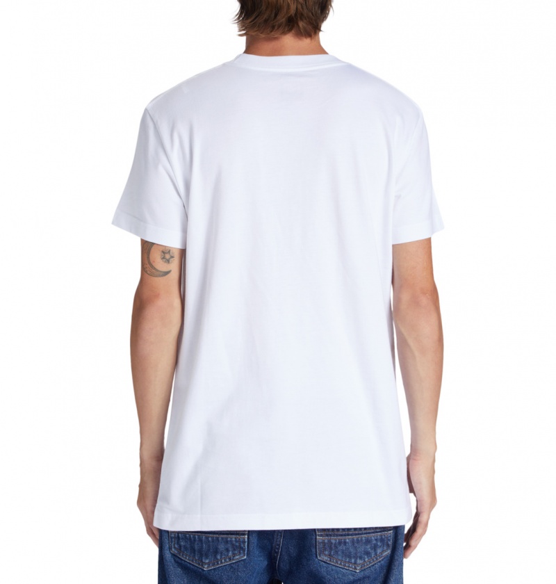 White DC Shoes Nostalgic - T-Shirt | 376VZCGND