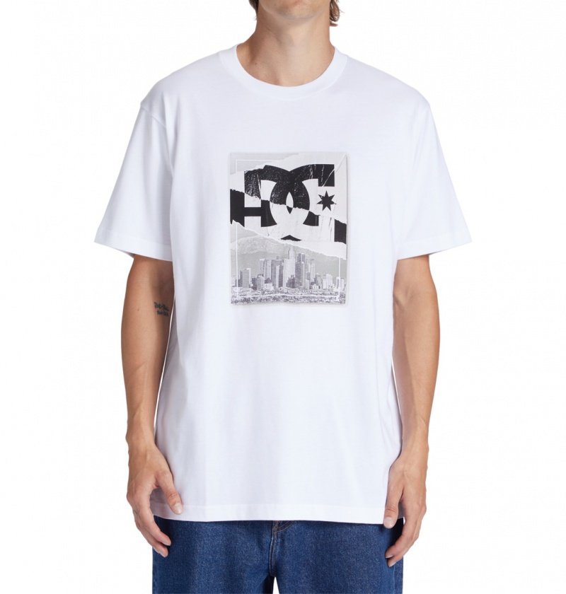 White DC Shoes Notice - T-Shirt | 906SCPTVF