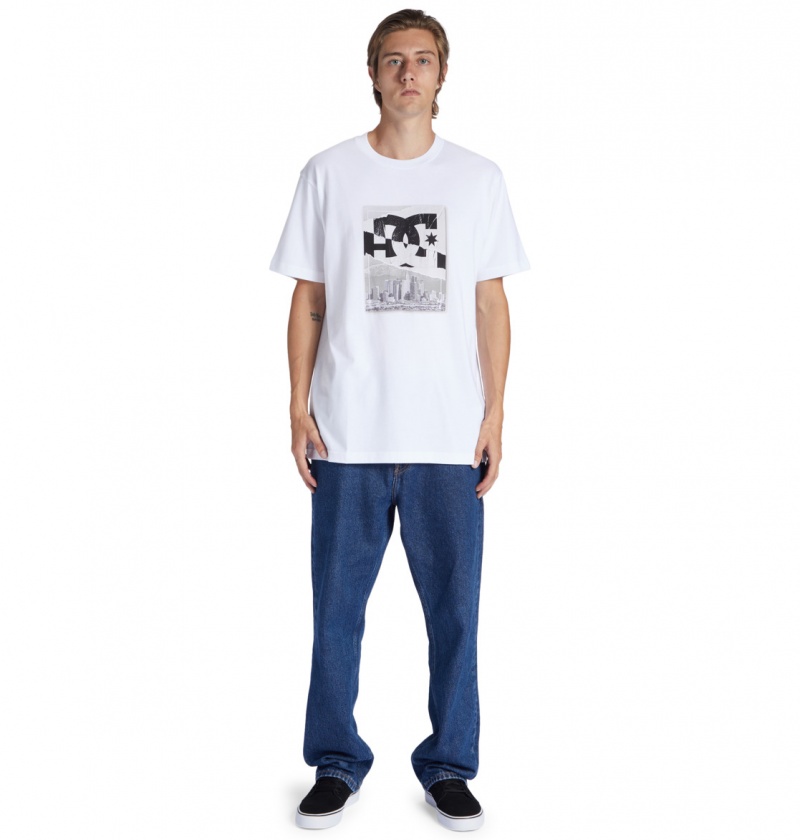 White DC Shoes Notice - T-Shirt | 906SCPTVF