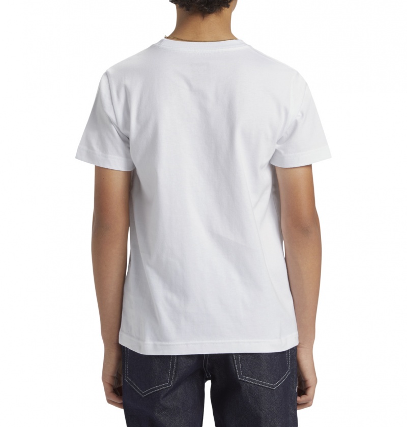 White DC Shoes Scribble - T-Shirt 8-16 | 769JWVNUT