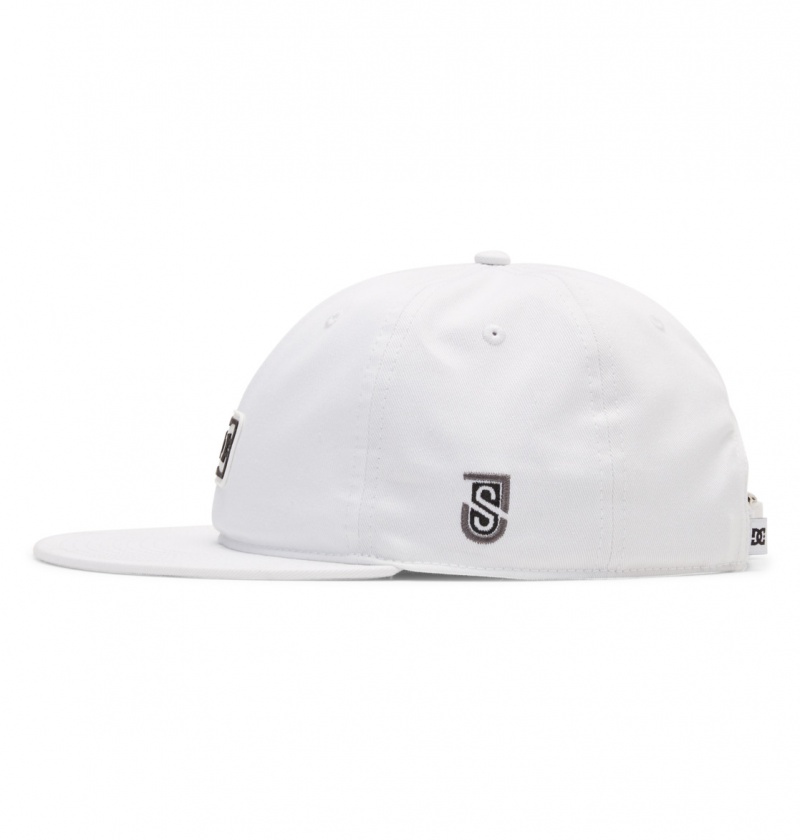 White DC Shoes Shanahan - Strapback Cap | 168WYXMZP